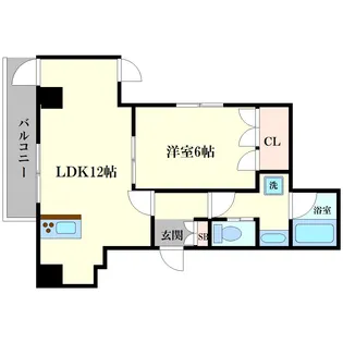 1LDKの間取り画像