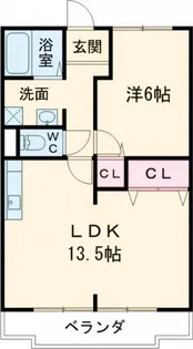 フジカハイツ【3階】の間取り