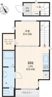 ラシュレK【2階】の間取り