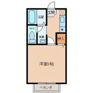 ベルビラ大日【1階】の間取り
