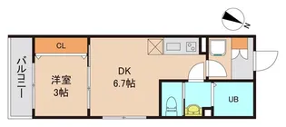 グロースフル南行徳【1階】の間取り