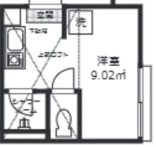 東京都葛飾区新小岩4【アパート】の間取り