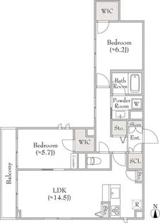 ベレオ三軒茶屋【3階】の間取り