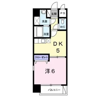 プレジデンシャル白山【1階】の間取り