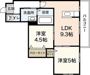 ステイタスオブ大宮【2階】の間取り