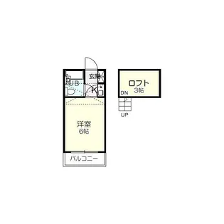蛍田ハイツ【1階】の間取り