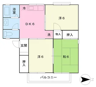 セジュール三浦I【2階】の間取り