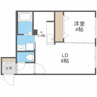 北海道札幌市西区西町北2【マンション】の間取り