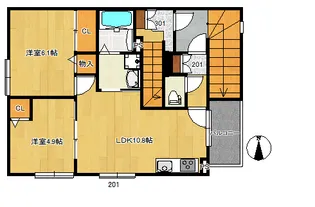 NodeHouse(ノードハウス)【2階】の間取り