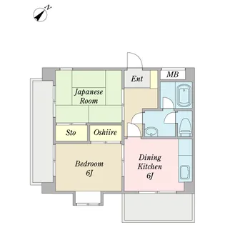 プチメゾン平尾【1階】の間取り