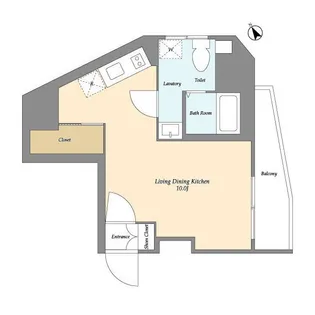 東京都北区堀船2【マンション】の間取り