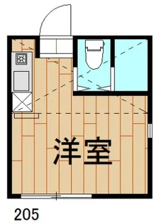 神奈川県川崎市中原区井田杉山町【アパート】の間取り