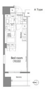 パークハビオ平河町【9階】の間取り