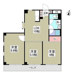 スターライトヴィラ2【3階】の間取り