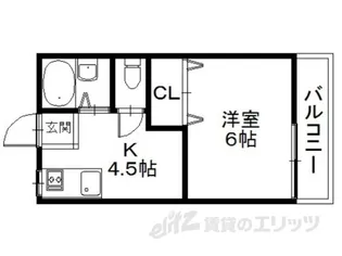 ハイツモンテB【2階】の間取り