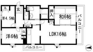 アルビス伊丹千僧12号棟【2階】の間取り