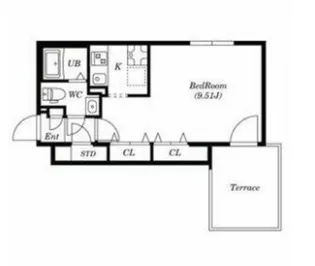 ブランシェ大森II【1階】の間取り