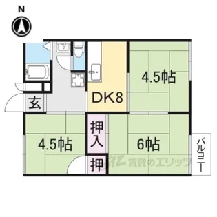 ハイツ福田【2階】の間取り