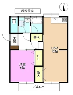 中山コーポ【2階】の間取り