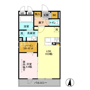 roi del’ours III【1階】の間取り