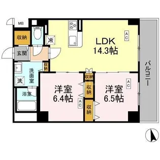 千葉県船橋市印内町【マンション】の間取り