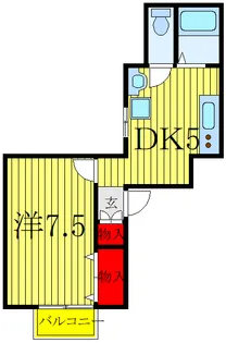 ノースコート赤羽【2階】の間取り