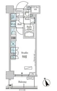 パークアクシス芝浦【6階】の間取り