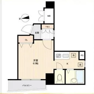 ソアブール千駄木駅前【4階】の間取り