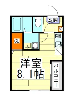 ハーモニーテラス姫島IV【1階】の間取り