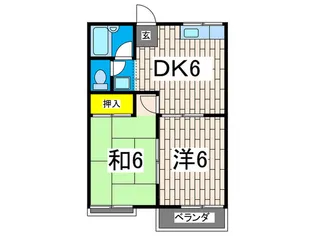 ヒカリストリ-ム【2階】の間取り