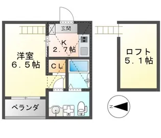 アネックス鶴舞【2階】の間取り
