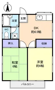 志津パークハイツ【2階】の間取り