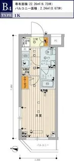 スカイコート蒲田EAST【2階】の間取り