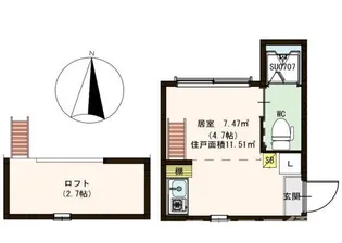 ハーモニーテラス亀戸【1階】の間取り