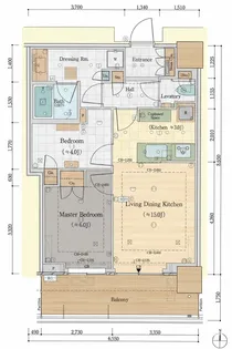 パークシティ中野ザタワーエアーズ【20階】の間取り