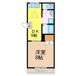 マイキャッスルパートI【2階】の間取り