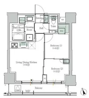 ONEROOF RESIDENCE ASAKUSABASHI【8階】の間取り