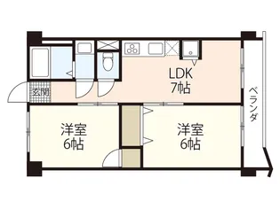 第7ファニー幸【2階】の間取り
