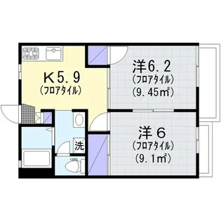 ボナール・メゾン【2階】の間取り