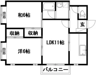 サンシャイン下池川【3階】の間取り