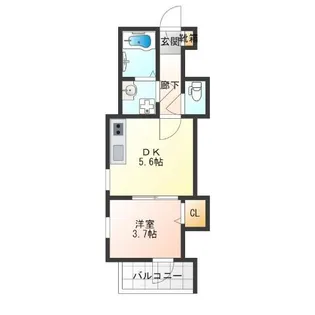 パレーシャルかしま【1階】の間取り
