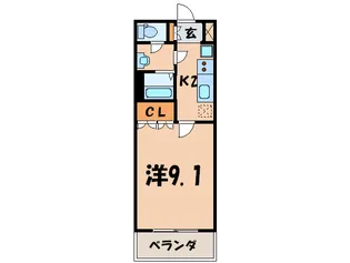 ヴェルダンディ【1階】の間取り