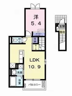 ビアンコ カンドーレ【2階】の間取り