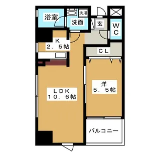 グランデ浄心【2階】の間取り