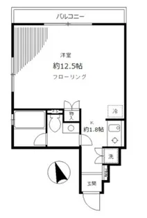 麻布イーストコート【5階】の間取り