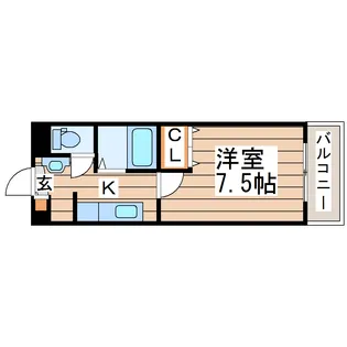 パレドゥエトワール【2階】の間取り