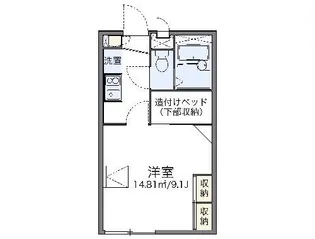 レオパレスHAYASHIII【1階】の間取り