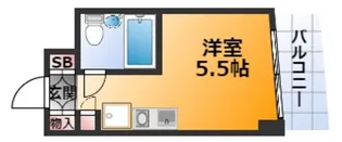 コスモハイツ三国【2階】の間取り