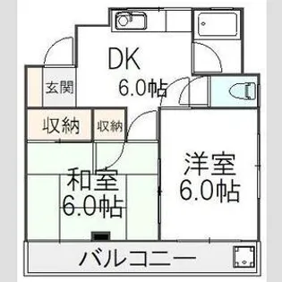 柏ハイツ【3階】の間取り