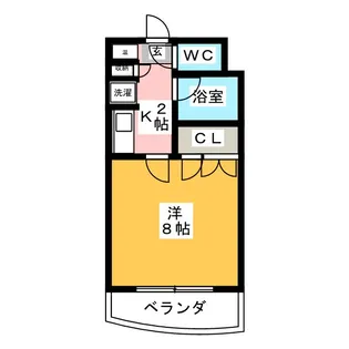 パインクレスト萩野【5階】の間取り